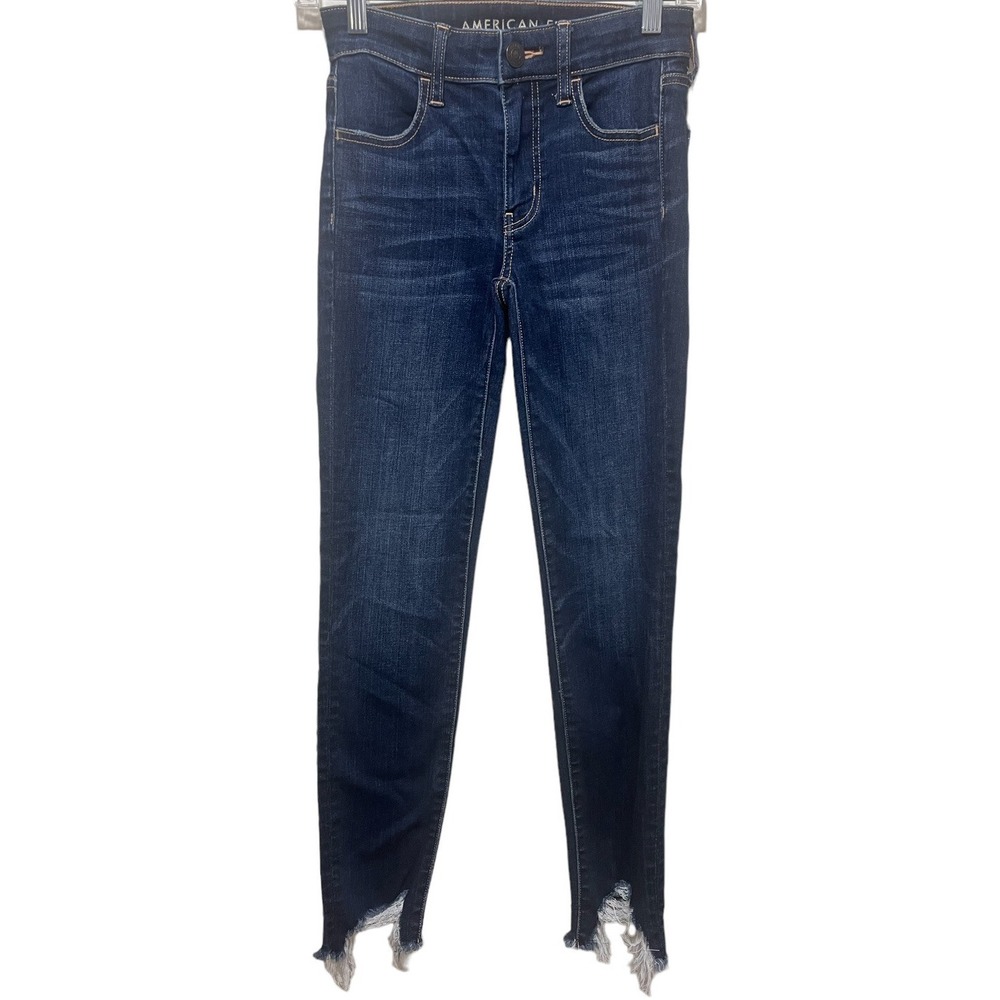American Eagle Women's High-Rise Next Level Stretch Jegging Crop Jeans 00 Long